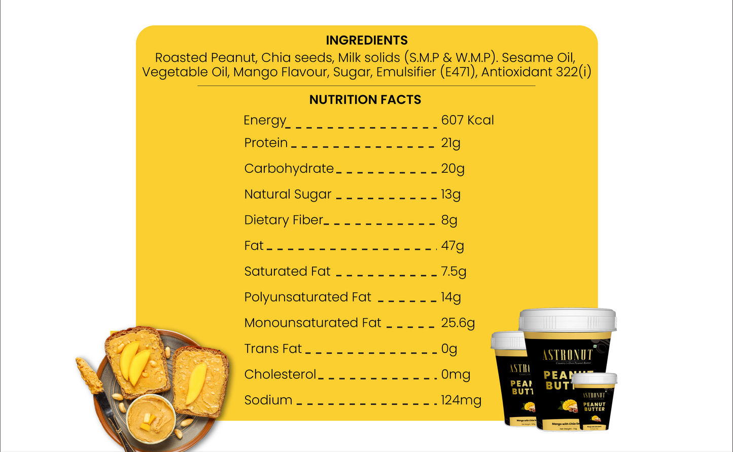 Chocolate Smooth(500gms) +Mango With Chia Seeds(500gms)